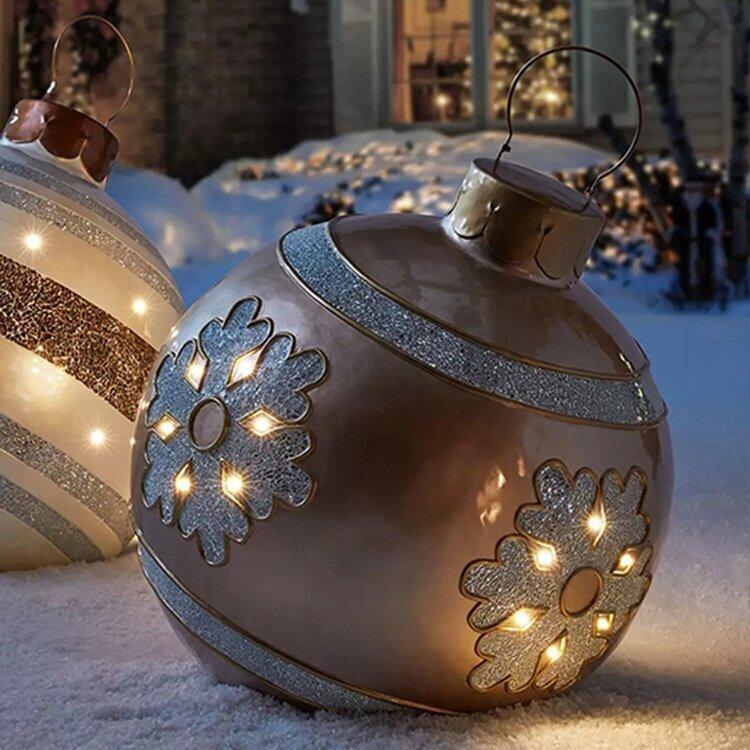 Boules de Noël XXL Gonflables - Décoration Féerique