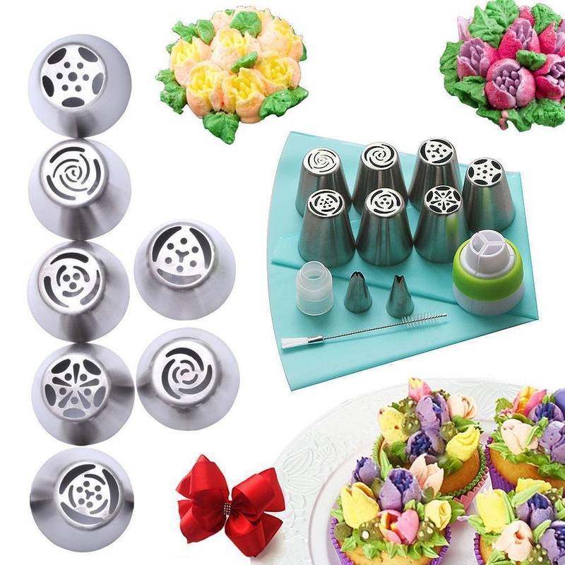 Douilles de Pâtisserie pour Décoration - Lot de 5 + 2 Offertes