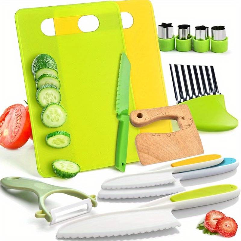 Ensemble d'Accessoires de Cuisine Sécurisés pour Enfants - Lot de 10 + 3 Offerts
