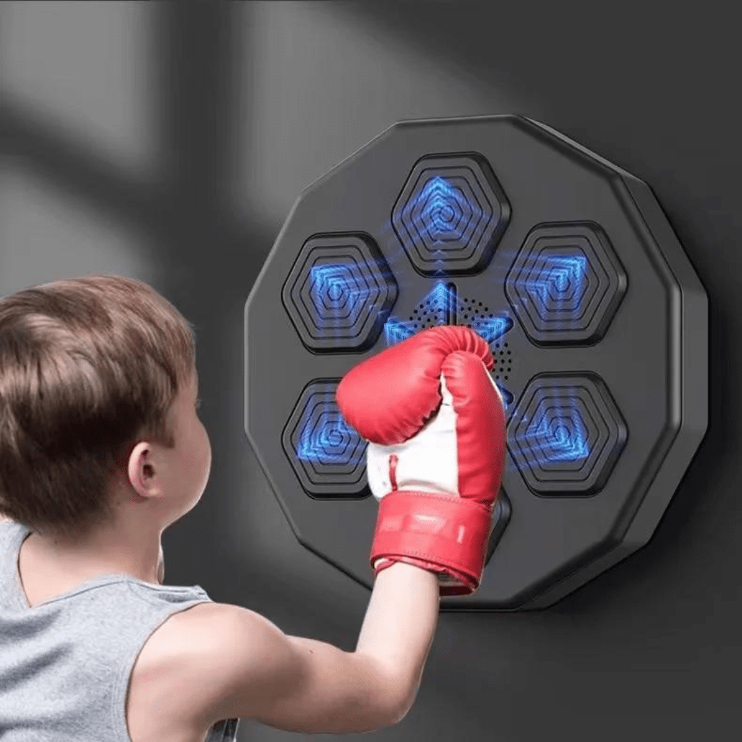 Machine de Boxe Rythmique Innovante avec Gants Offerts - Maman Cadeau