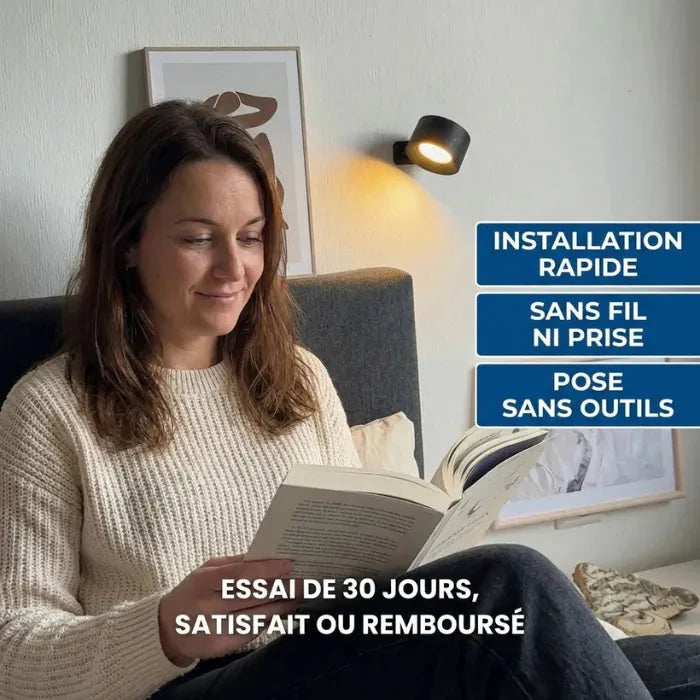 Lampe murale LED sans fil Ma boutique