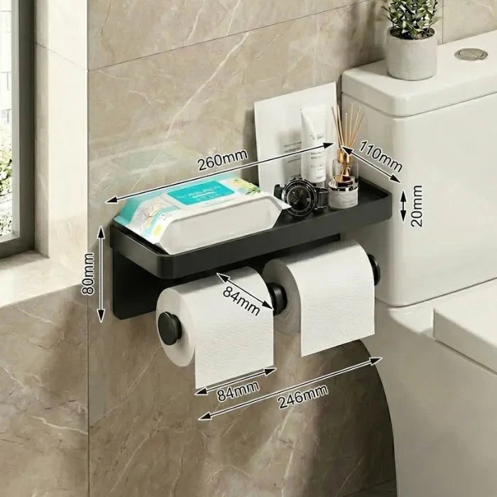 Porte-Papier Toilettes Multifonction en alliage aluminium Ma boutique