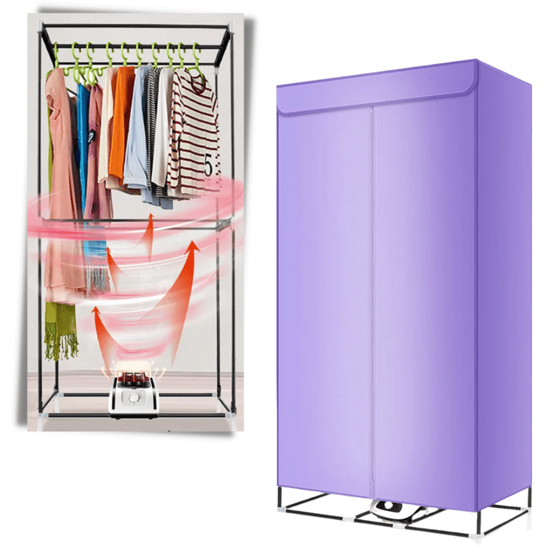 Sèche-Linge Portable à Air Chaud 900W - Solution Pratique pour Séchage Rapide