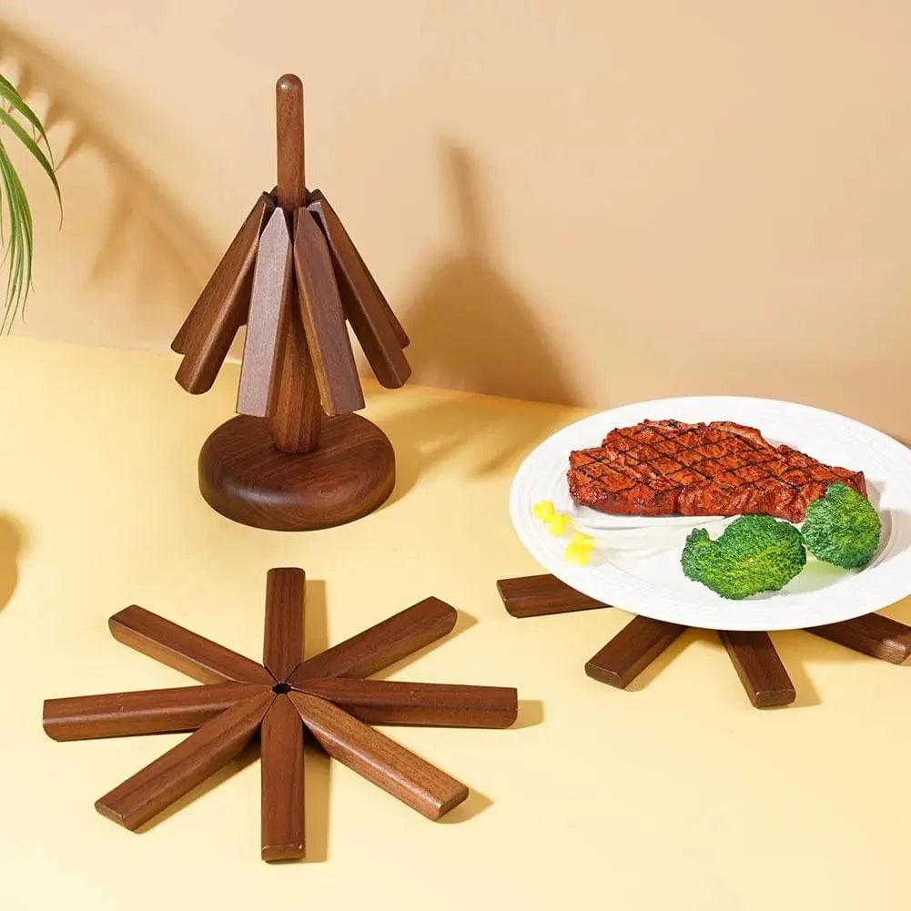 Ensemble de 3 Dessous de Plat Modulables en Bois Massif