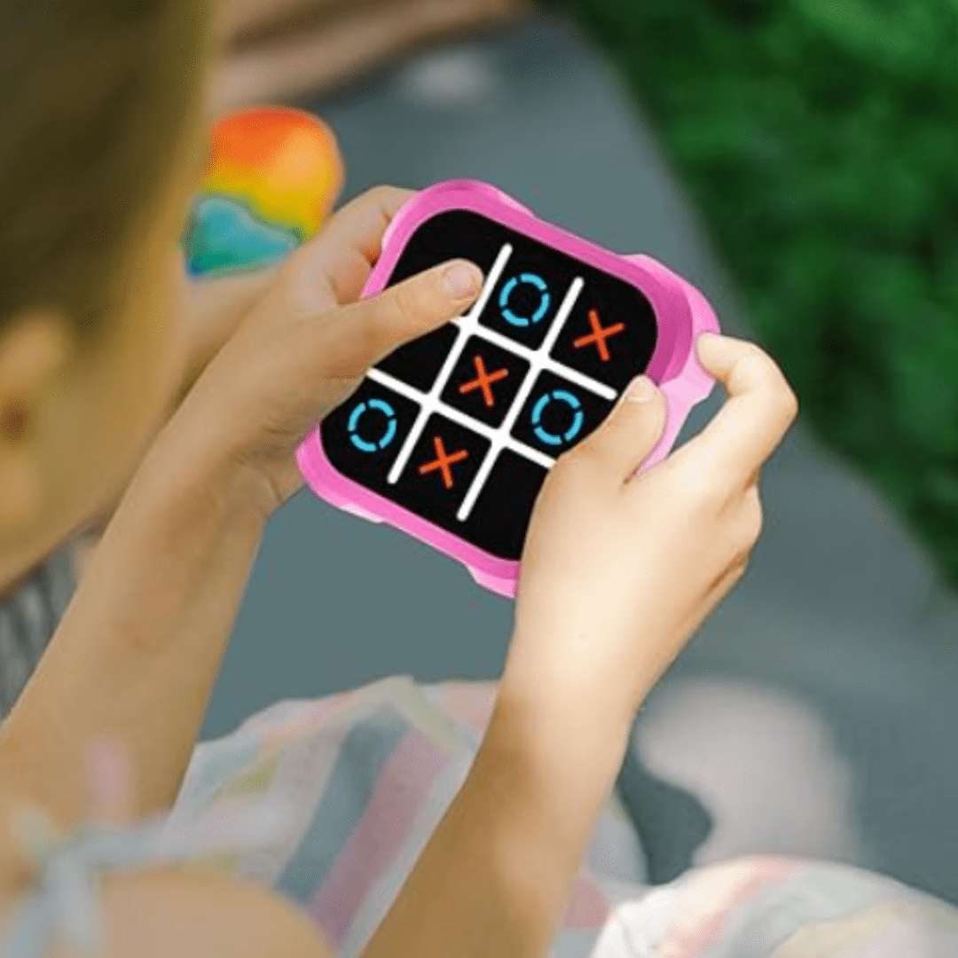 Jeu de Morpion Électronique Interactif pour Enfants - Maman Cadeau