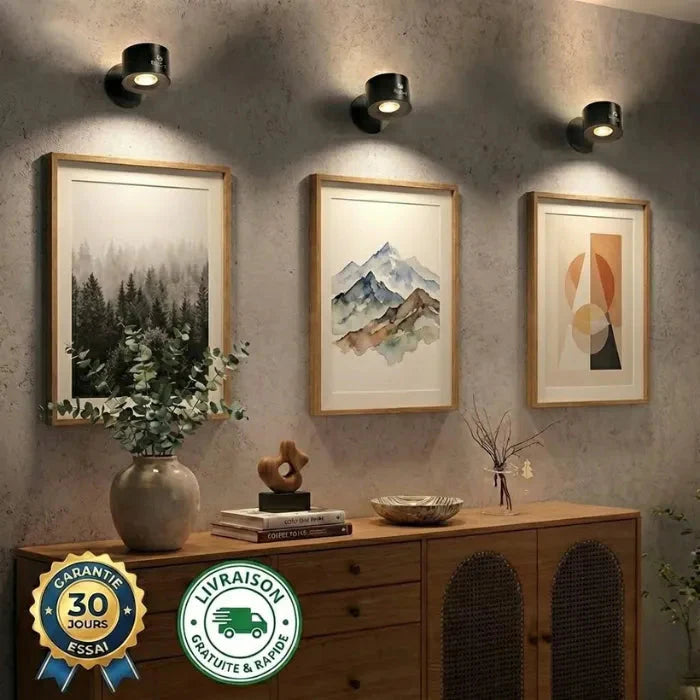 Lampe murale LED sans fil Ma boutique