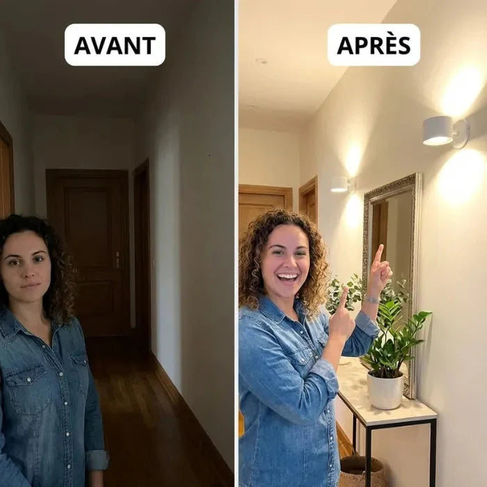 Lampe murale LED sans fil Ma boutique