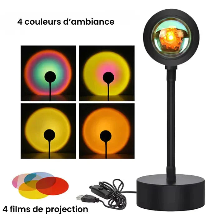 Lampe LED Coucher de Soleil Ma boutique
