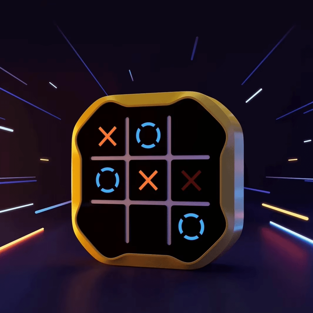 Jeu de Morpion Électronique Interactif pour Enfants - Maman Cadeau