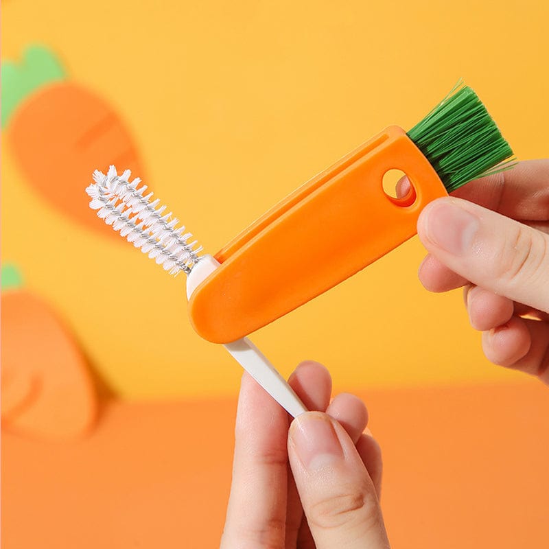 Brosse de nettoyage multifonctionnelle 3 en 1 pour tasses et couvercles
