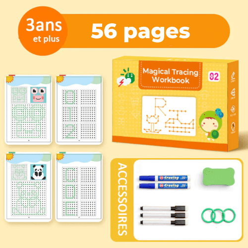 Cahier de dessin Magique Montessori pour enfants 2-6 ans