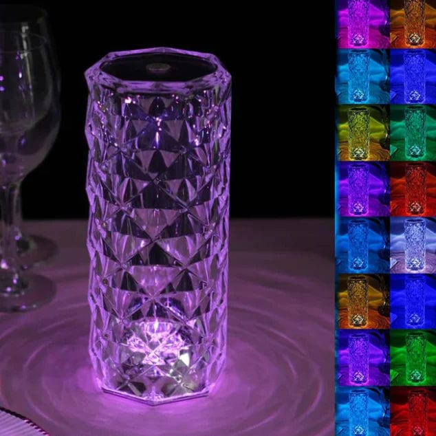 Lampe en Cristal Magique à Contrôle Tactile