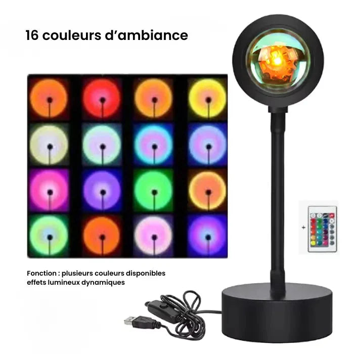 Lampe LED Coucher de Soleil Ma boutique