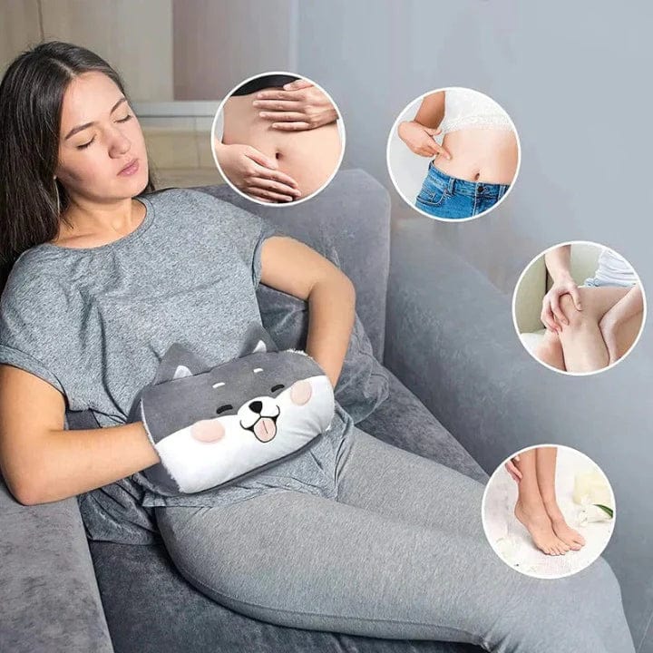 Coussin Chauffant Soulageant avec Ceinture et Bouillotte Offerte