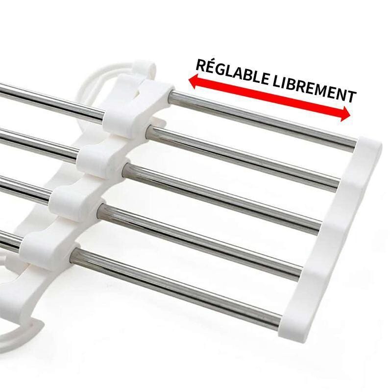 Cintre multifonction rétractable - Rangement optimisé