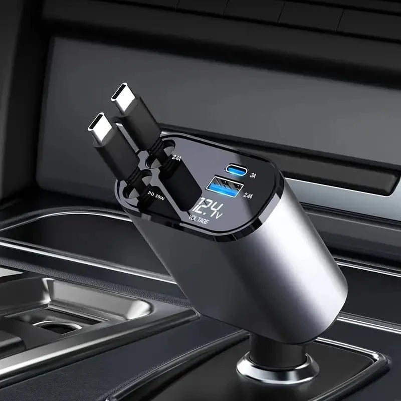 Chargeur Rétractable Multi-Connect Pour Voiture