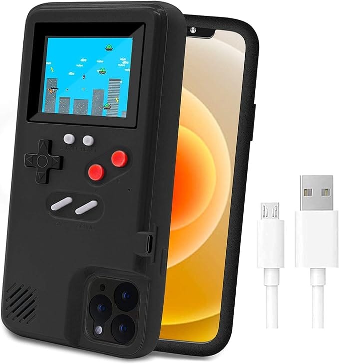Coque Retro-Gaming pour iPhone avec 36 Jeux Intégrés