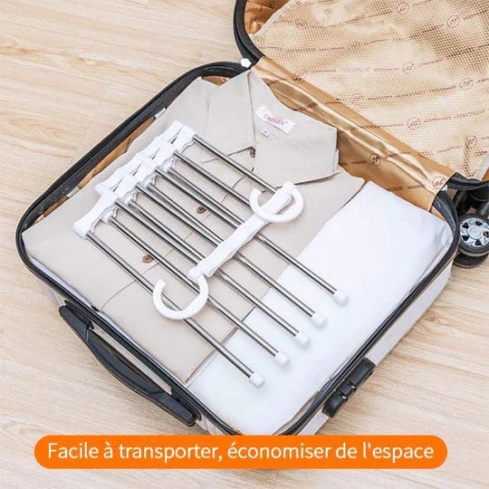 Cintre multifonction rétractable - Rangement optimisé