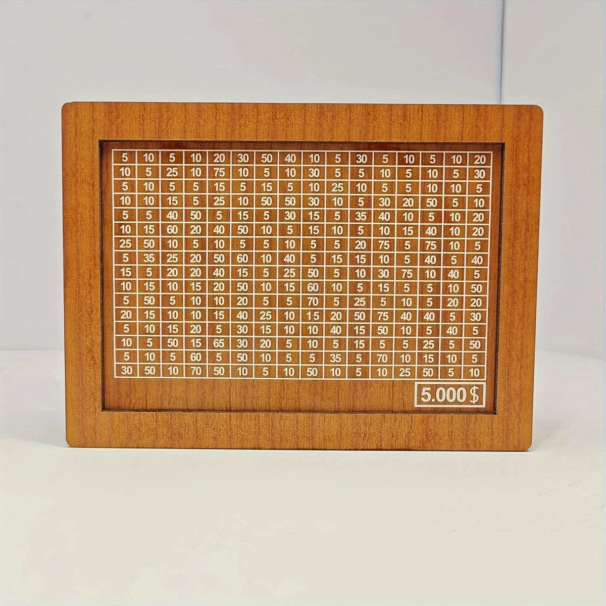 Boîte d'Épargne en Bois Organisée - Maman Cadeau