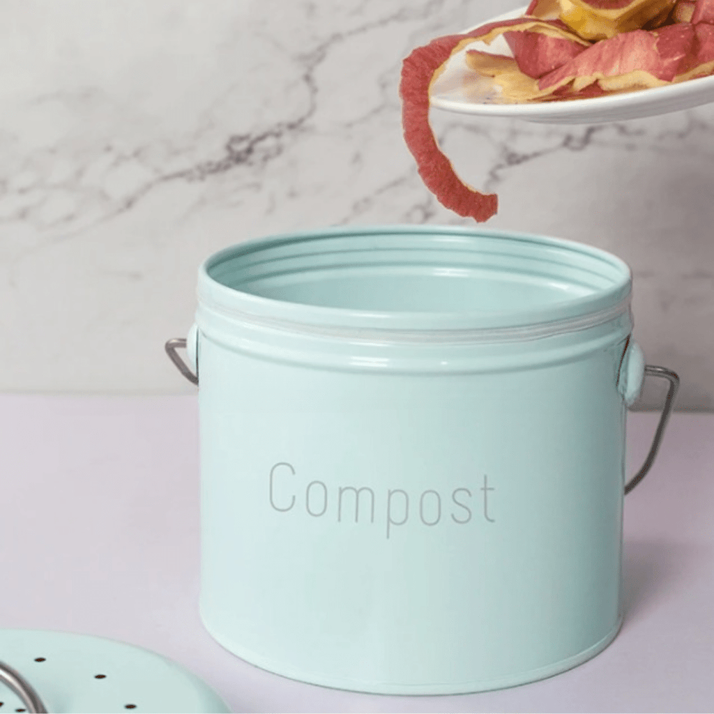 Bac à Compost Éco-Pratique en Inox pour Cuisine