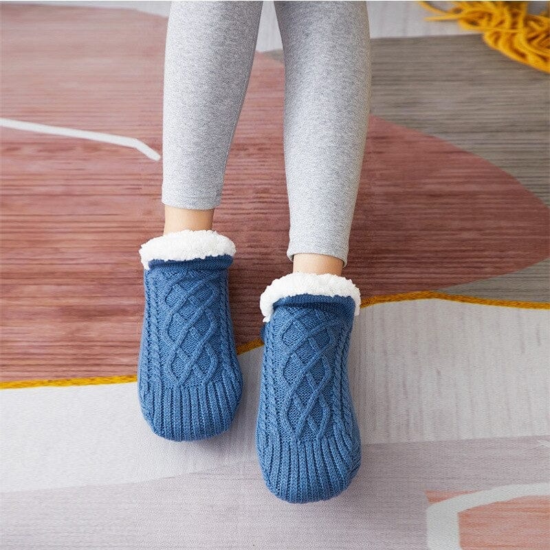 Pantoufles d'hiver en peluche réchauffante Maman Cadeau