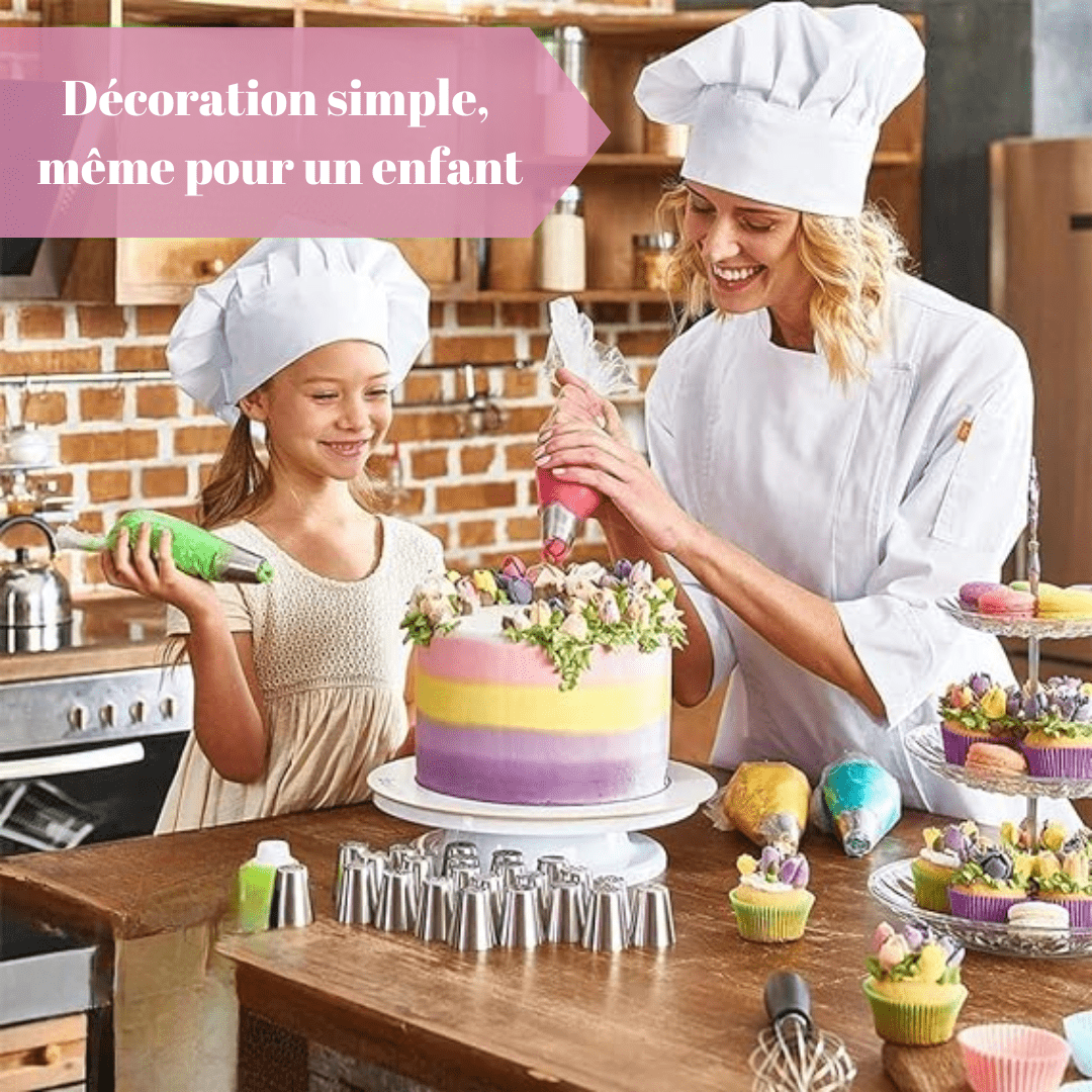 Douilles de Pâtisserie pour Décoration - Lot de 5 + 2 Offertes