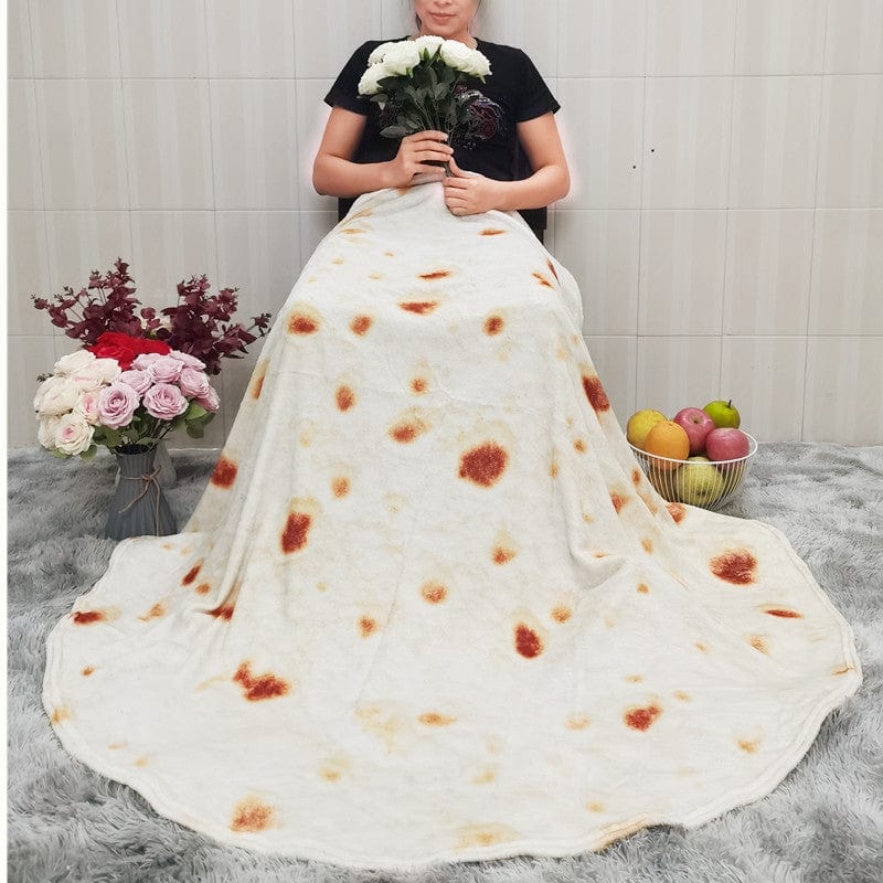 Plaid Burrito - Couverture Ronde Motif Réaliste