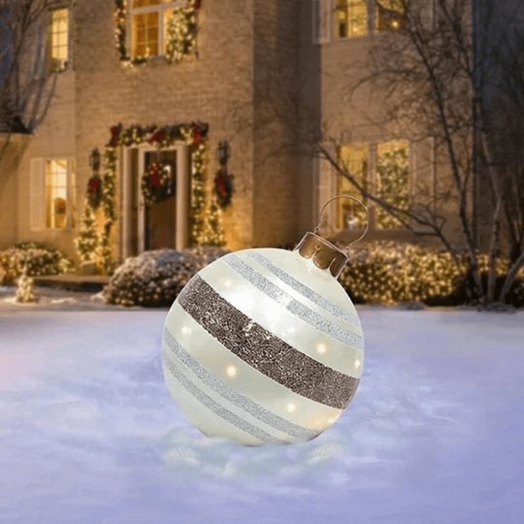 Boules de Noël XXL Gonflables - Décoration Féerique