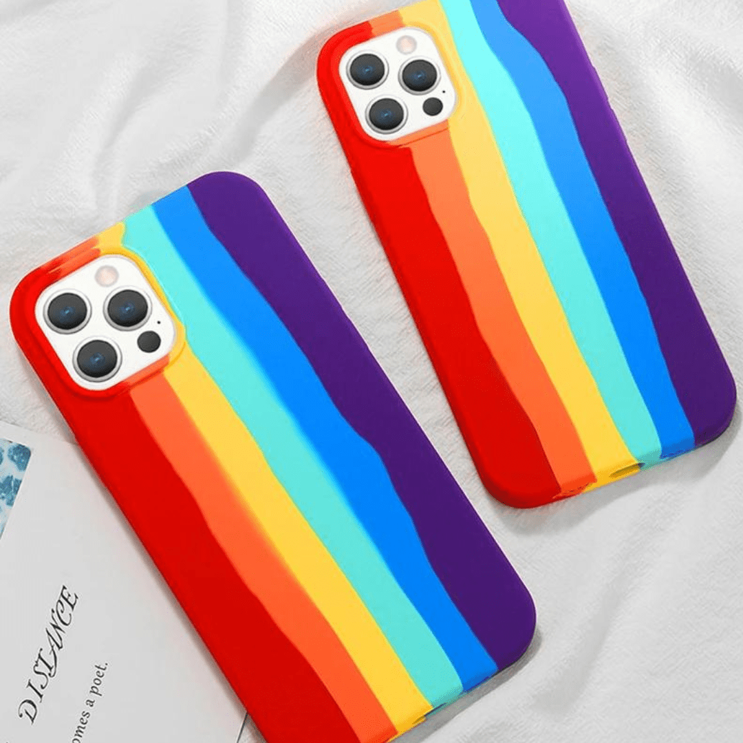 Coque Protectrice Arc-en-Ciel pour iPhone - Maman Cadeau