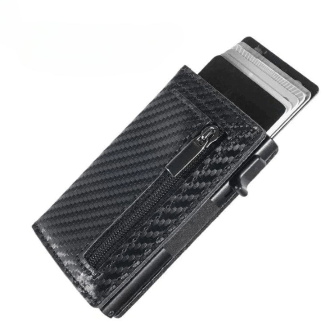 Portefeuille Compact Élégant en Métal Sécurisé