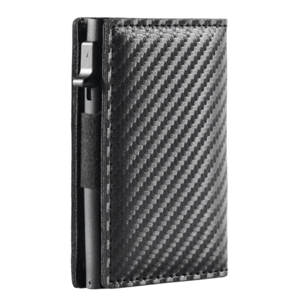Portefeuille Compact Élégant en Métal Sécurisé