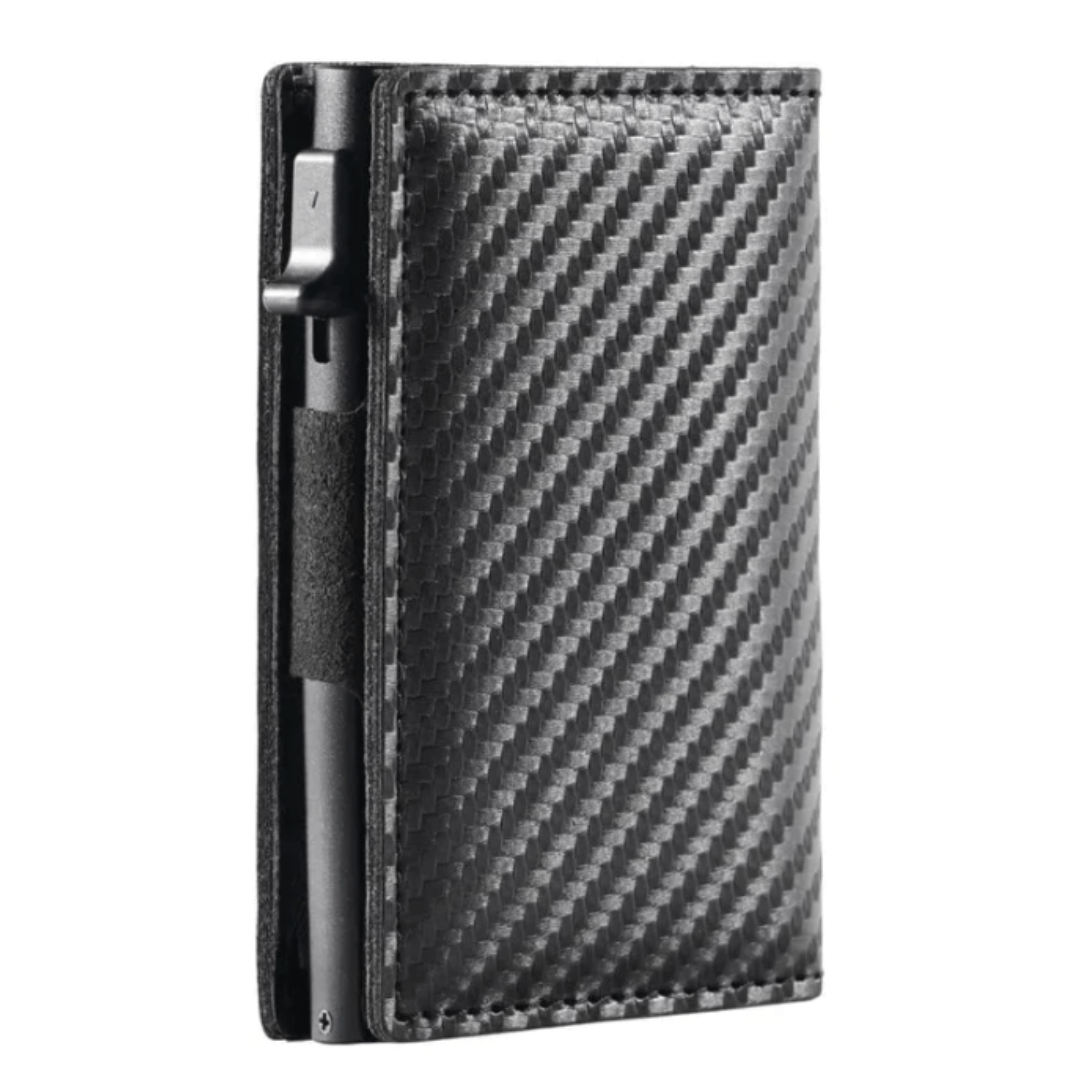 Portefeuille Compact Élégant en Métal Sécurisé
