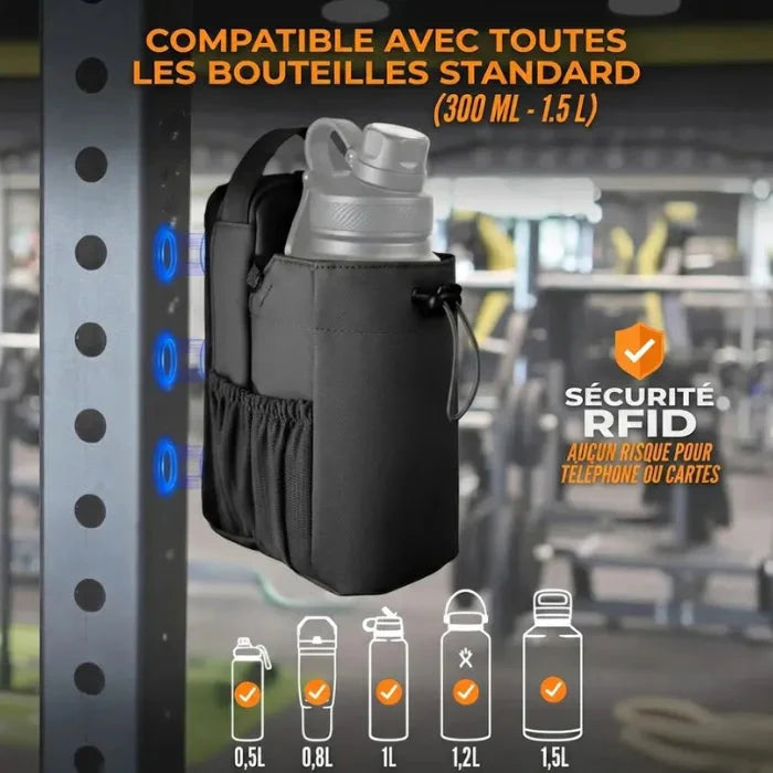 Sac de Sport Magnétique avec Porte-bouteille Meko France
