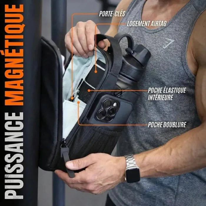 Sac de Sport Magnétique avec Porte-bouteille Meko France