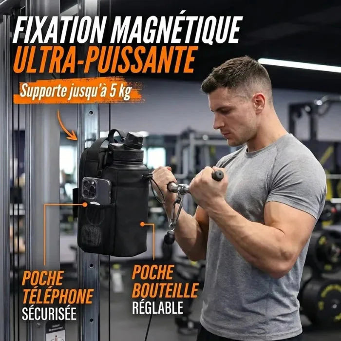 Sac de Sport Magnétique avec Porte-bouteille Meko France