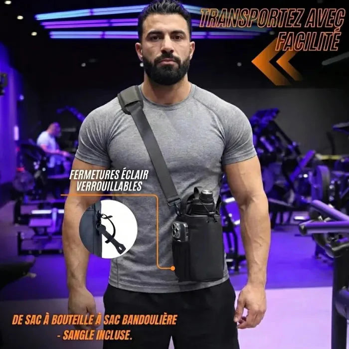 Sac de Sport Magnétique avec Porte-bouteille Meko France