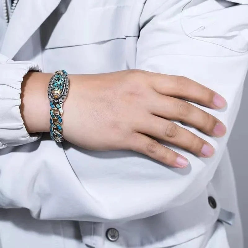 Bracelet Turquoise Spirituel Apaisant Maman Cadeau