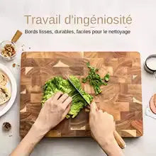 Planche à découper en bois d'acacia Meko France
