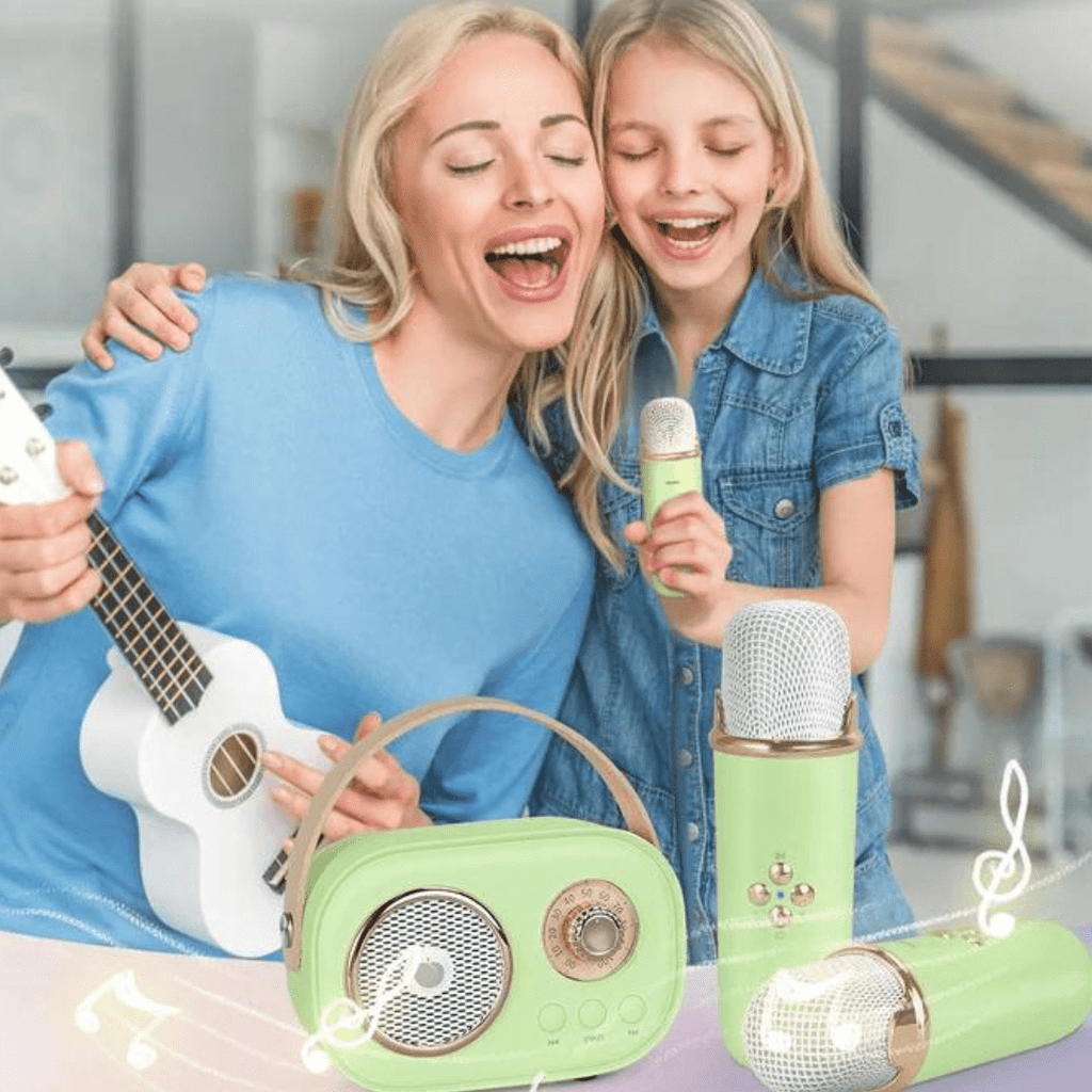 Haut-Parleur Bluetooth Karaoké Portable avec Mini Micros Offerts