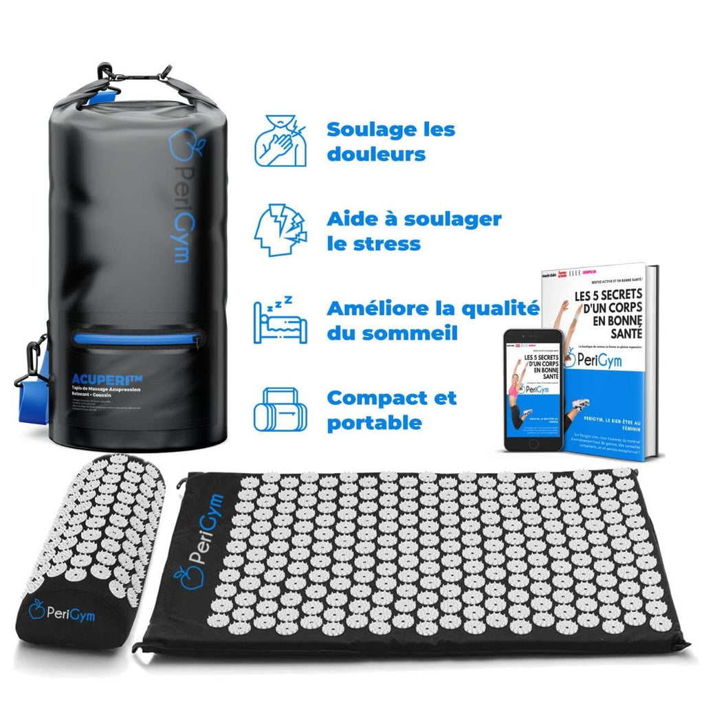 Tapis de Massage Acupression Relaxant avec Coussin Offert
