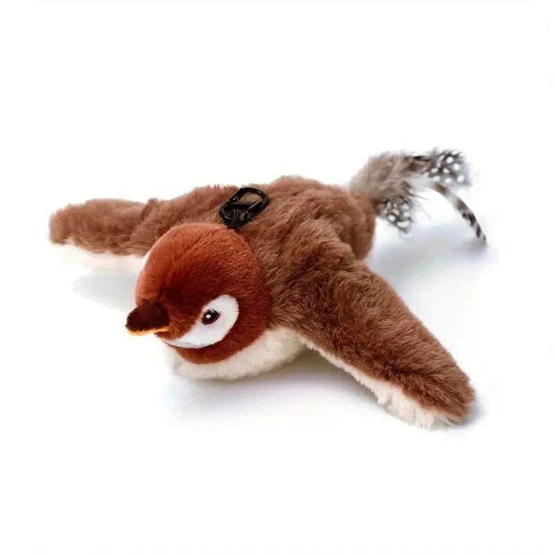 Oiseau Interactif Réaliste pour Chats - Maman Cadeau