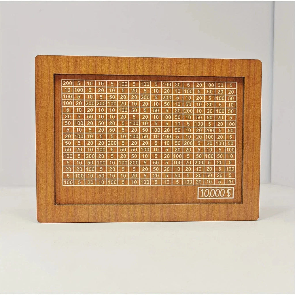 Boîte d'Épargne en Bois Organisée - Maman Cadeau