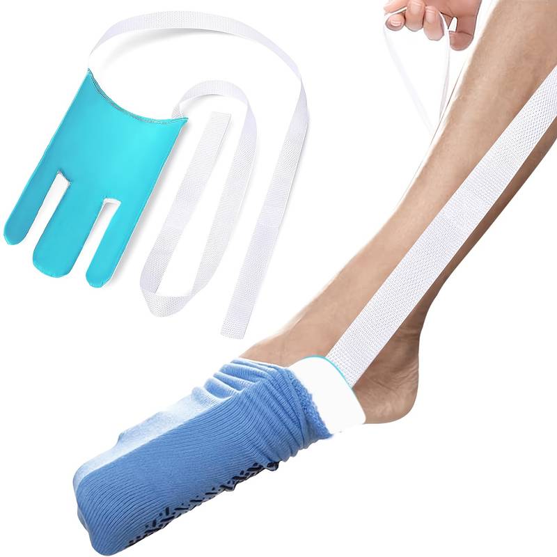 Outil Flexible d'Aide à l'Enfilage de Chaussettes - Maman Cadeau