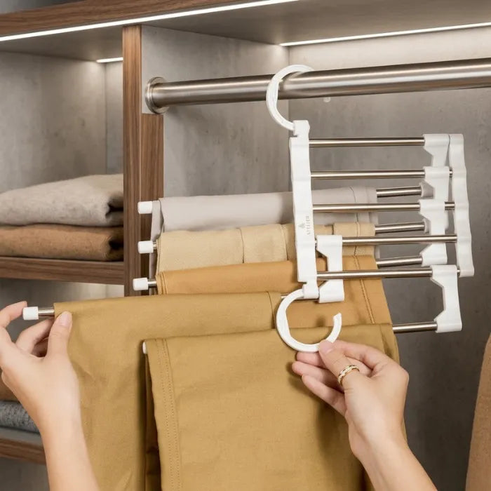 Cintre porte-pantalons multifonction