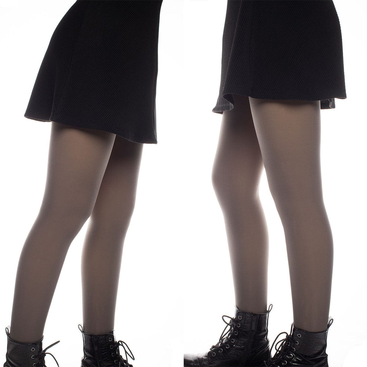 Collants d'hiver en laine polaire effet transparent