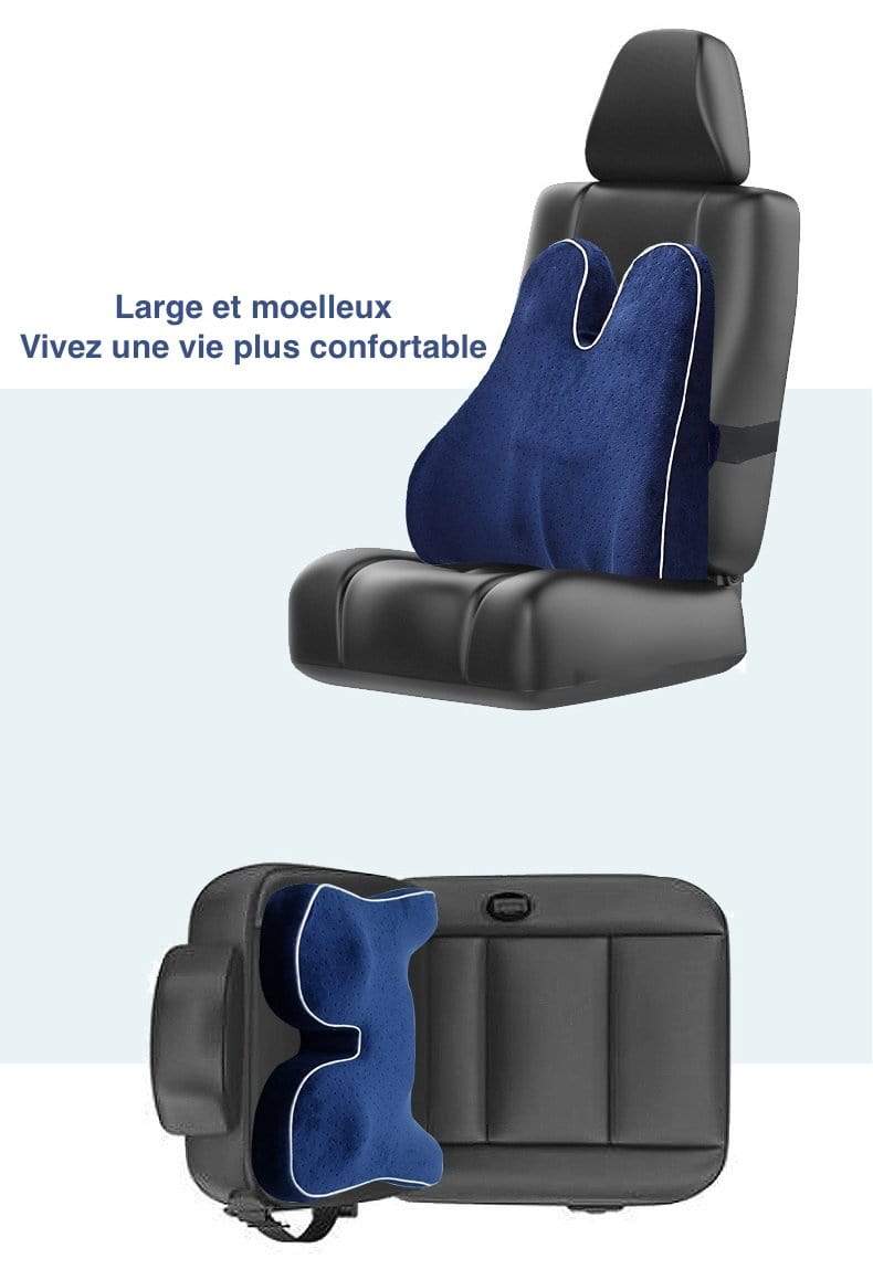 Coussin de confort dorsal ORTHOPERI avec mémoire de forme