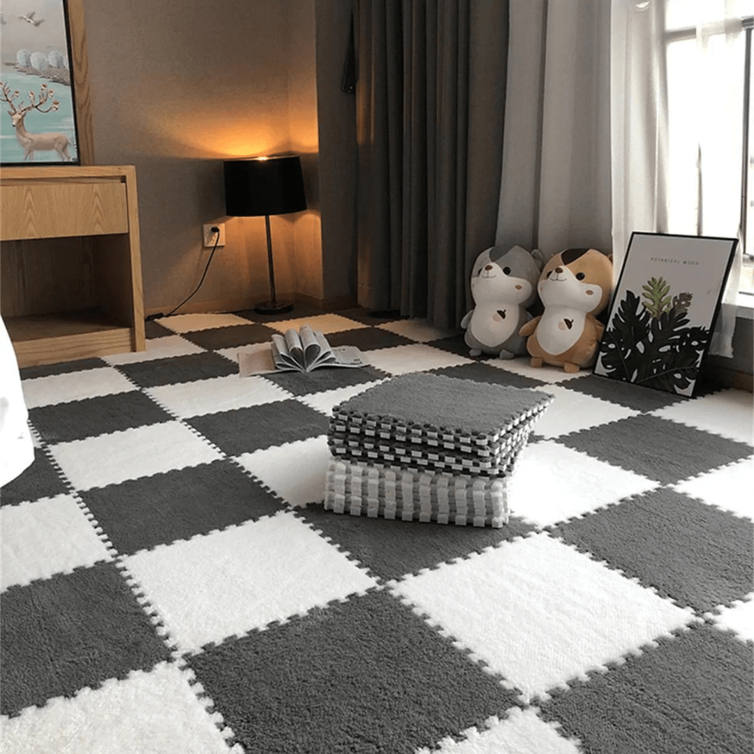 Carreaux de Mousse Emboîtables Ultra-Moelleux pour Enfants