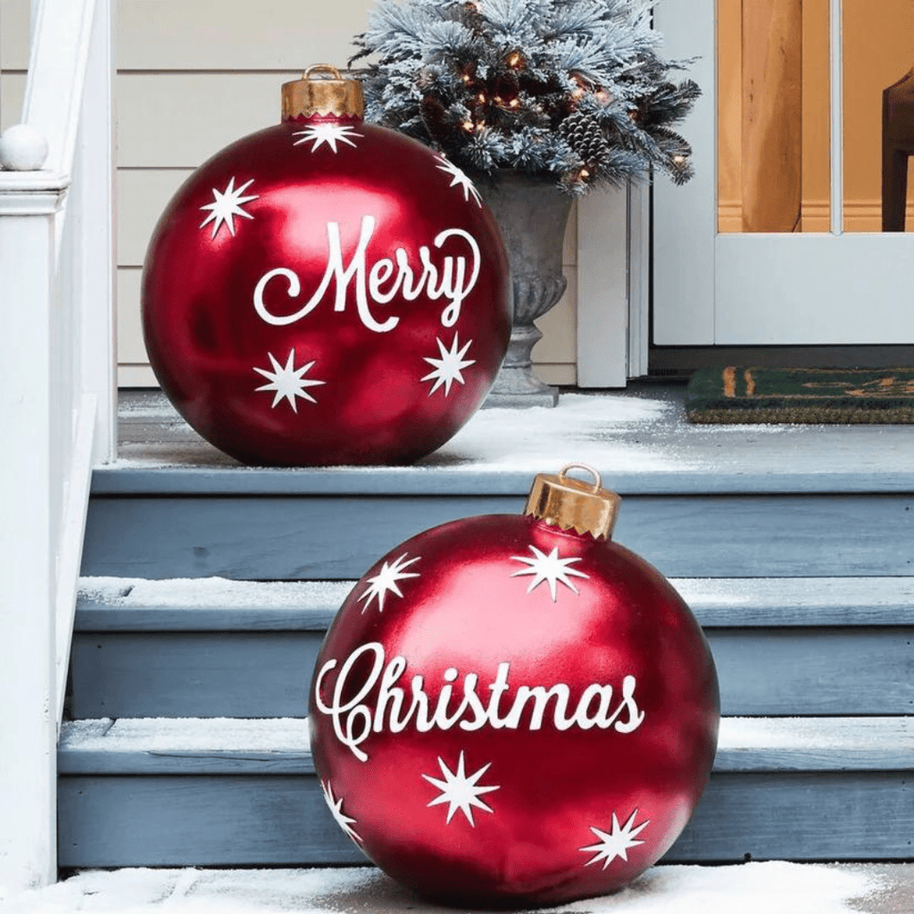 Boules de Noël XXL Gonflables - Décoration Féerique