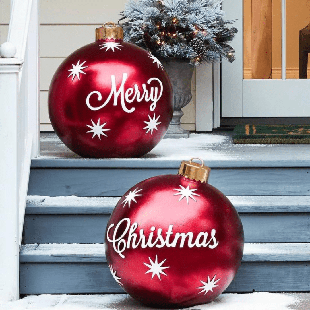 Boules de Noël XXL Gonflables - Décoration Féerique
