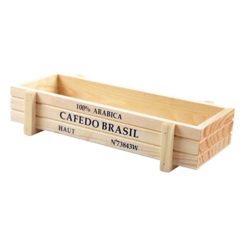 Cache-pot design en bois